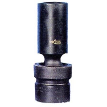 K Tool International KTI38513 1/2 Inch Drive Swivel 6 Point Impact Socket 13mm